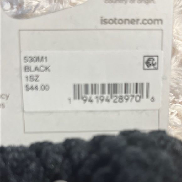 "Winter Clearance" Isotoner Black Knit Gloves - Picture 2 of 5